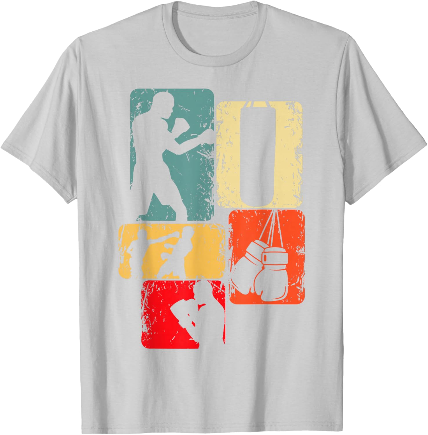 Retro Boxer Boxing TShirt 100 Cotton ONeck Short Sleeve Summer Casual Unisexs Tshirt Streetwear S