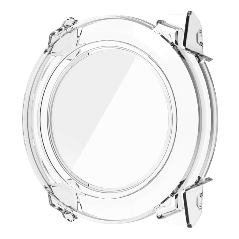 

For Garmin Instinct 3 50mm Smartwatch Case PC Protective Cover with Tempered Glass Screen Protector Transparent