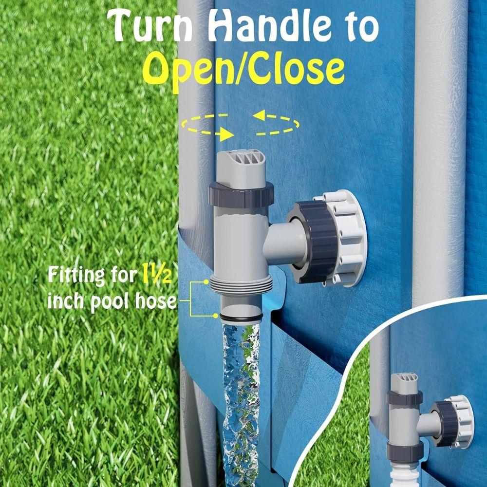 Easy Installation Pool Plunger Valve On/Off Control Pool Filter Pump Valve Plunger Valve