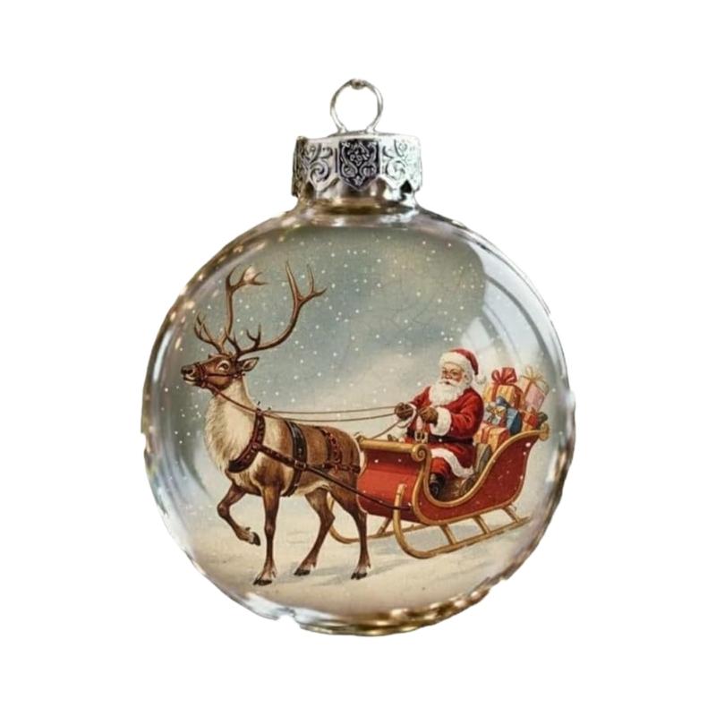 Shatter Resistant Acrylic Holiday Tree Decoration Vintaged Christmas Ornament With Multiple Color Option