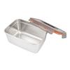 304 Stainless Steel Food Storage Container Metal Sealed Lunch Box with Handle for Home Refrigerator