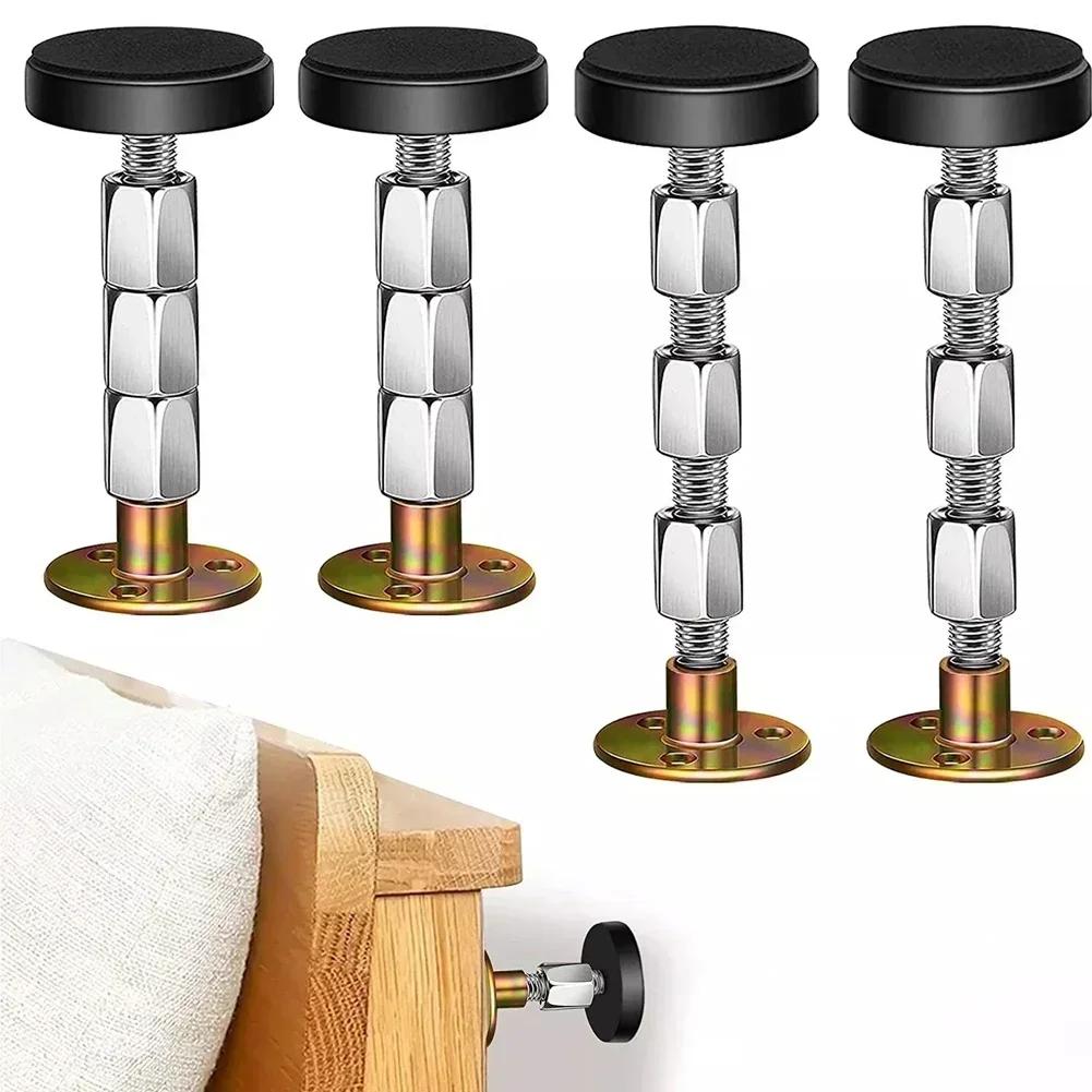 2PCS Bed Frame Anti-Shake Tool Headboard Stoppers Adjustable Support Hardware Fasteners Self-adhesive Headboard Stabilizer