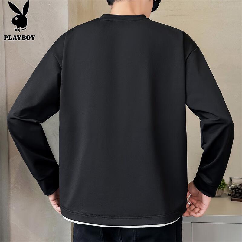 Playboy Men's Casual Long Sleeve T-Shirt & Sweatshirt