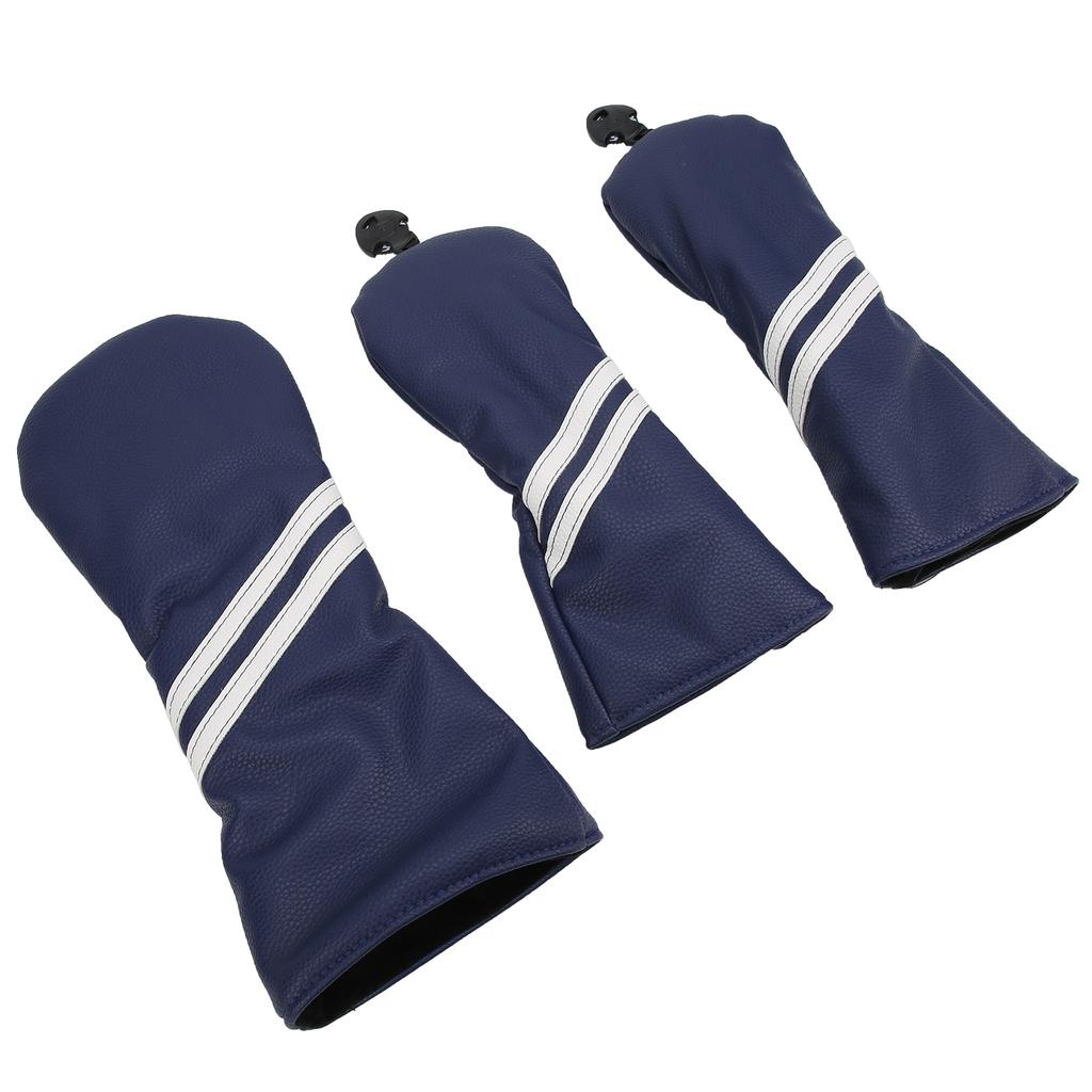 Golf Wood Headcover Cover Set Stripes Cue Headcovers Golf Club Head Covers for Driver