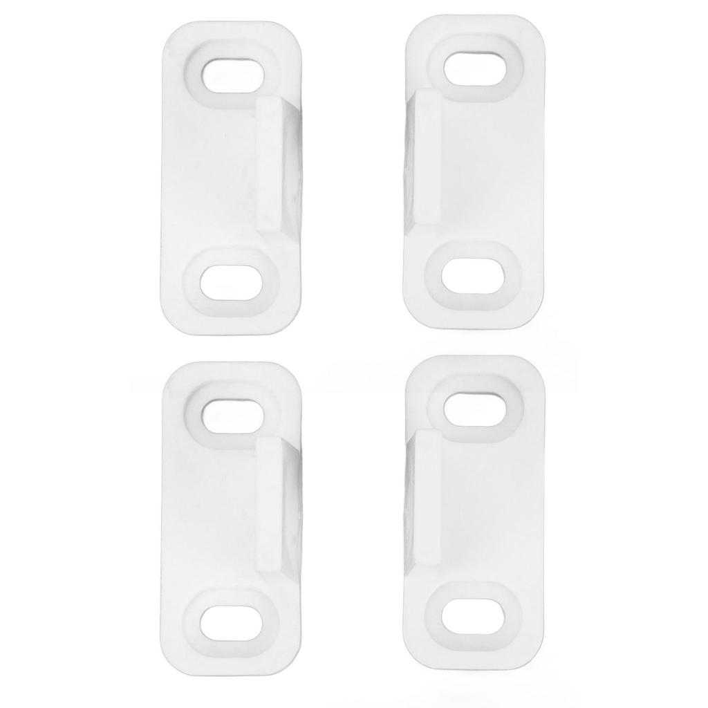 2Set Barn Door Stopper Carbon Steel Plastic White Hardware Accessories Fit for Dormitory Hotel Cabinet