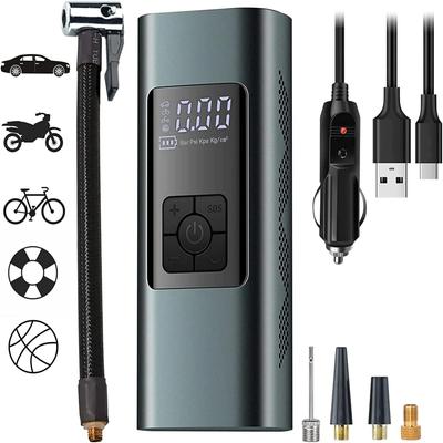 Latest 150PSI Portable Electric Air Pump 15000  Speed Piston Runs Quickly and 6000mah Large Capacity Battery Digital Display Car Tire Pump