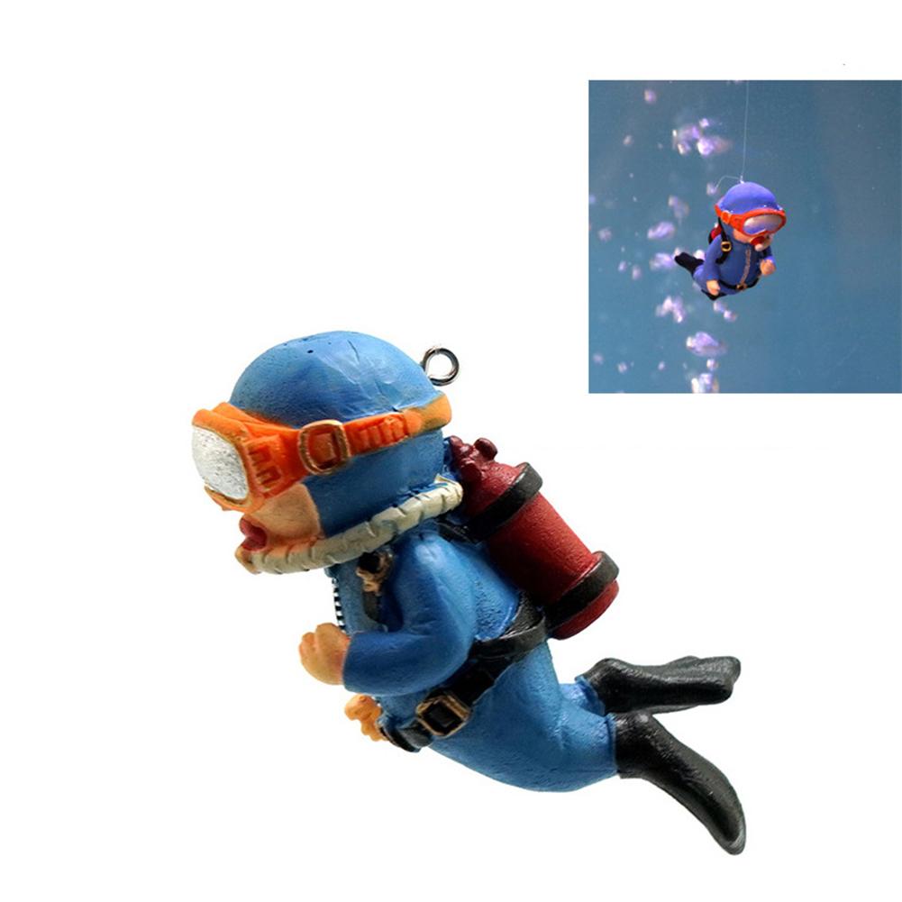 Resin Aquarium Mini Floating Diver Fine Craftsmanship Exquisite Details Fish Tank Layout Prop Underwater World Ornaments