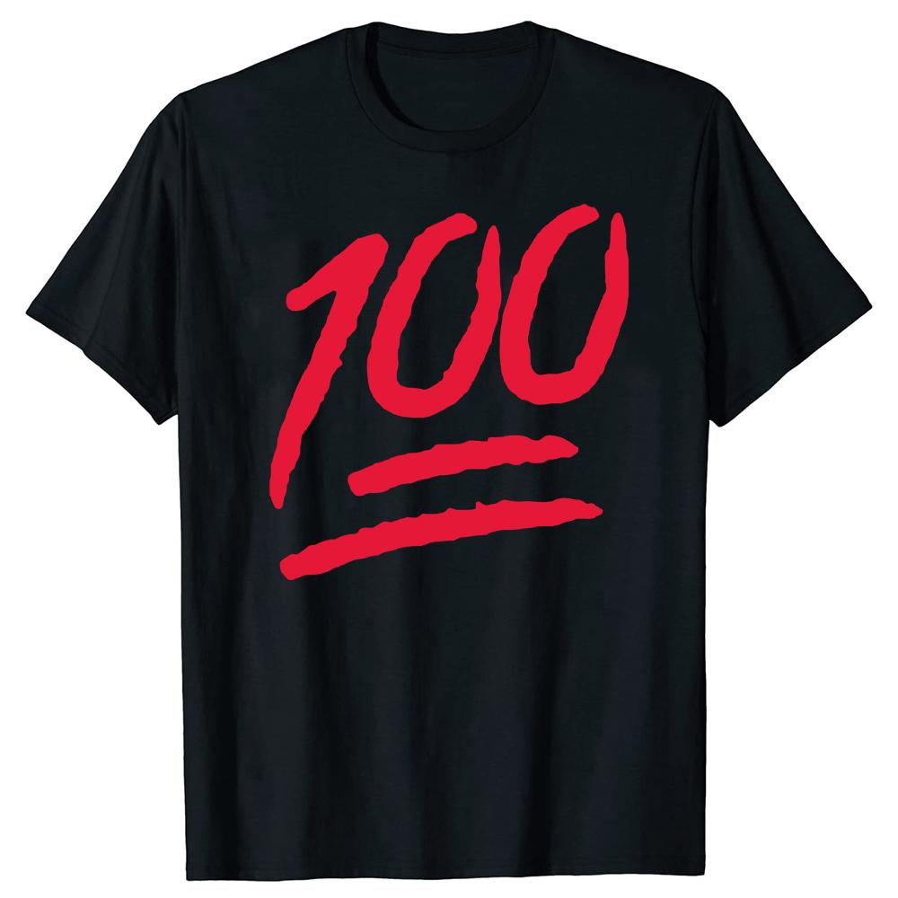 

Keep it 100 Red Graphic 100% Cotton T-shirts Men Women s Fashion Print Tshirt Loose Oversized Streetwear Hip Hop Unisex T Shi... S