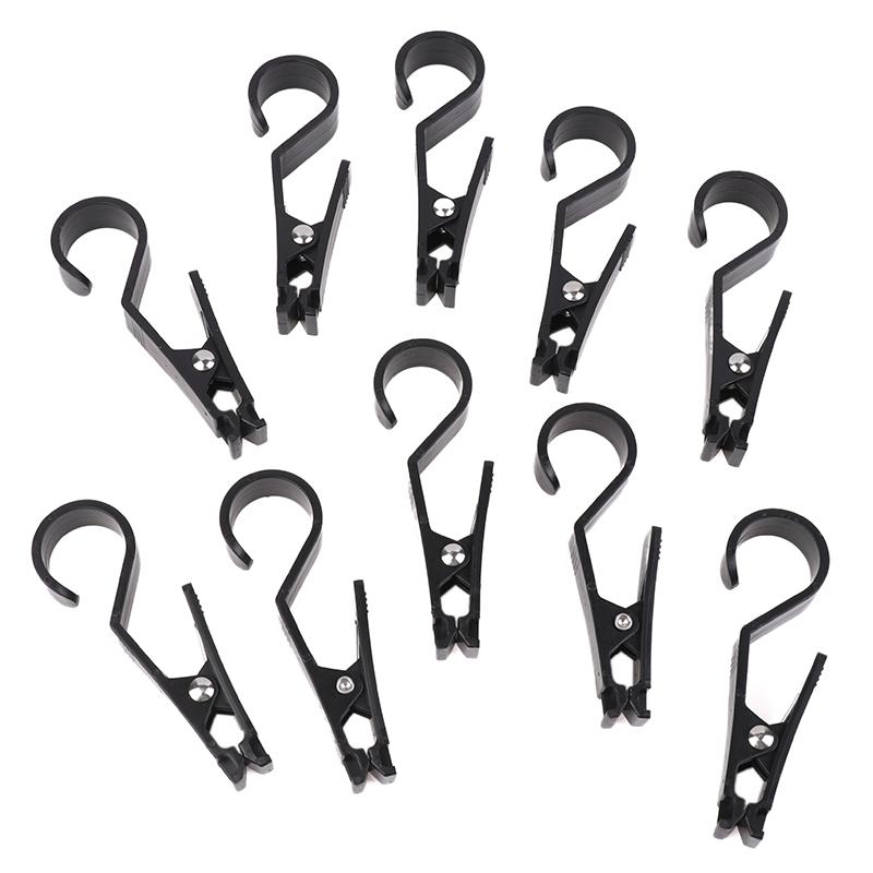 10ks Přenosný Venkovní Plachta Klip Hák Držák Multifunkční Hák Pro Stanové Kolíky Kempování A Cestování Stanové Příslušenství