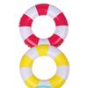 Kinder Schwimmring Starker Auftrieb Buntes Streifenmuster Verdickte Schwimmflügel Umkippsicher PVC Poolwasser Aufblasbarer Schwimmkreis Wasserspielzeug