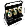 Foldable Plastic Wine Carrier Easy To Carry Wine Basket Beer Tote for Daily Use KTV and Party