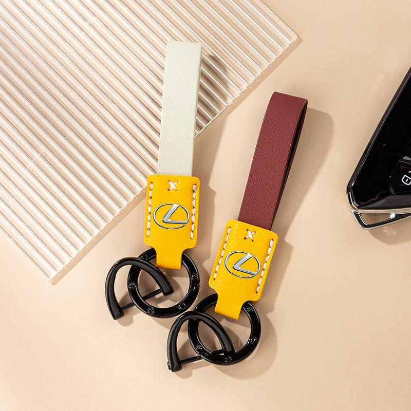 Car Luxury Key Rings Fashion Leather Keychain Decoration For Lexus F-SPORT ES RX NX LS UX LM LX GX LC RZ IS CT GS RC HS SC TX AL9