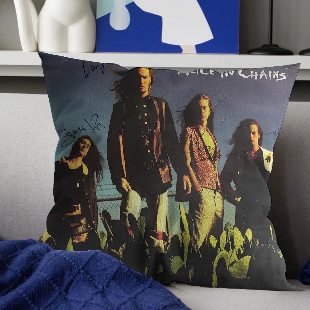 Alice In Chains Pillow Cover for Bedroom Room and Living Room Sofa Decorative Cushion Cover