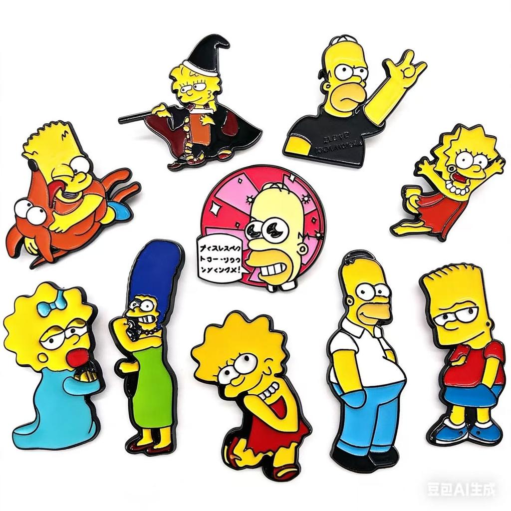 5/10 Pcs   Enamel Pins Set - Brooch Cute Cartoon Badges Jewelry Gift For Friends