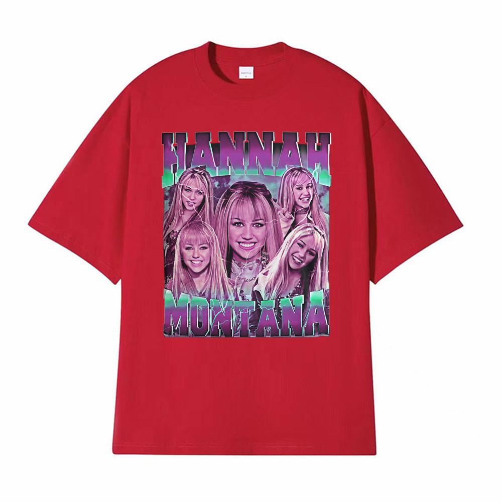 

Limited Hannah Montana Vintage Pop Star Tshirt Unisex Women Clothing Hip Hop Trending Tee Shirt Cotton Casual Short Sleeve T Shirt 4XL