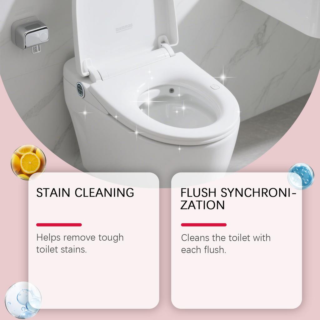 Household Toilet Cleaning Tablets Can Reduce Stubborn Stains By Flushing And Cleaning. They Are Daily Household Cleaning Products.