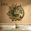 Dekorative Metallblätter und Ranken Waldgöttin Wandkunst, Eisenskulptur für Wohnzimmer Schlafzimmer, Hängendes Ornament im Bohemian Dekorstil, Natur