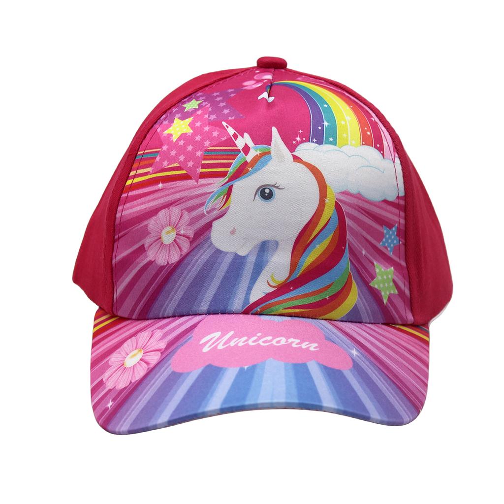 Unicorn-themed Baseball Cap for Children - Cute Cartoon Unicorn Baseball Cap with Sun Protection Brim Hat