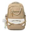 Schoolbag college students high-value backpack new lightweight junior high school schoolbag ins niche multi-layer large-capacity backpack
