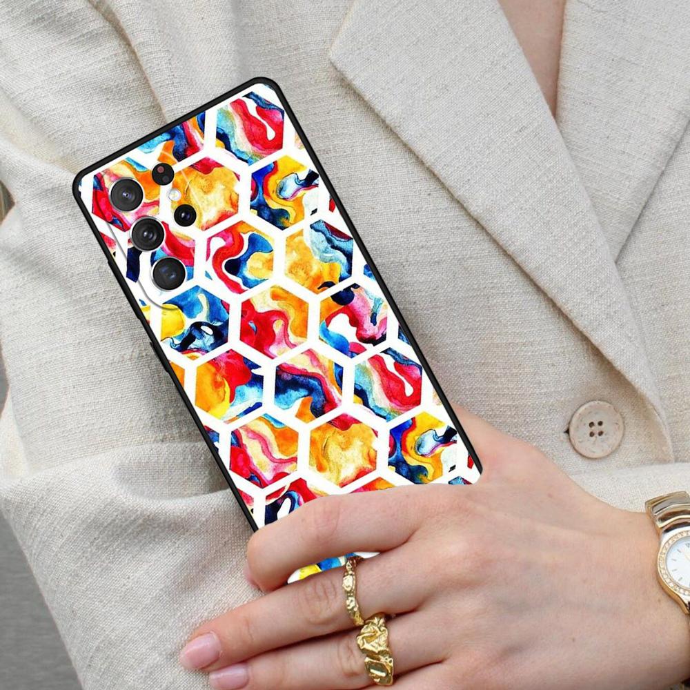 Abstract Cell Cell Phone Case for Samsung Galaxy S26 Ultra S25 S24 S23 S22 S21 S20 Note10 Cover