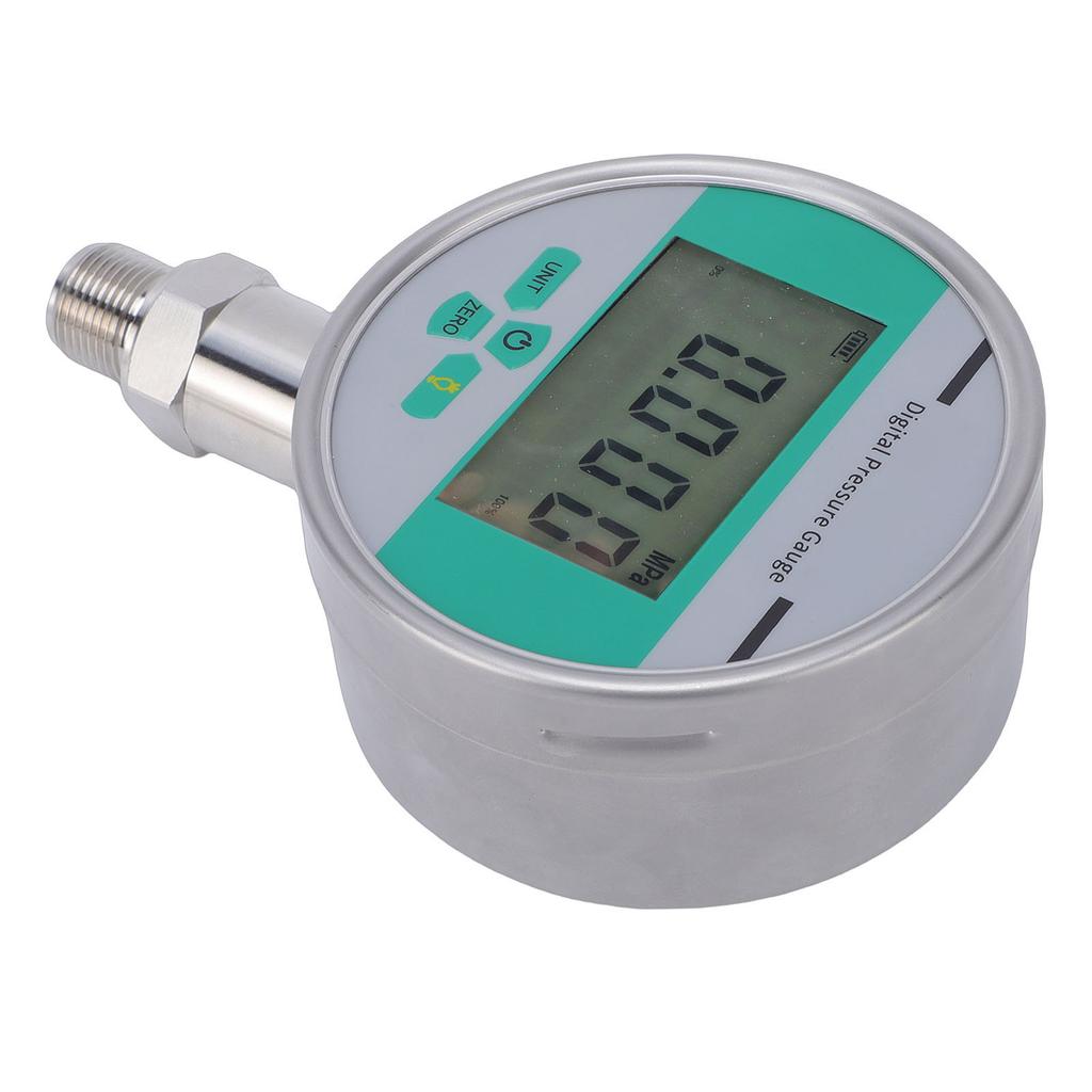 Digital Pressure Gauge 0-1.6MPa Range 4 Inch M20x1.5 Thread Backlit LCD Display Pressure Gauge for Water Oil