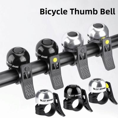 Waterproof Cycling Bicycle Handlebar Ring Aluminum Alloy Bicycle Thumb Bell  Commuting