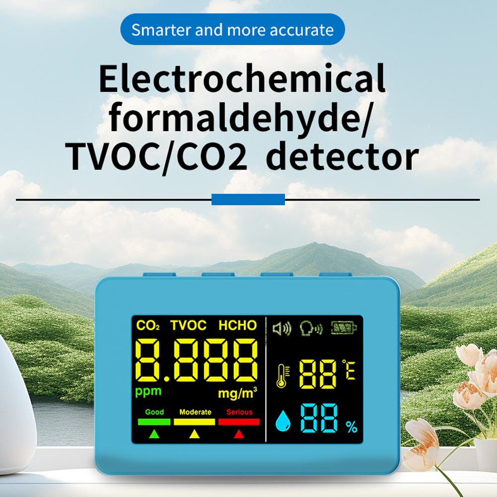 Electrochemical Formaldehyde Sensor Air Quality Detector HCHO TVOC CO2 Tester High Precise
