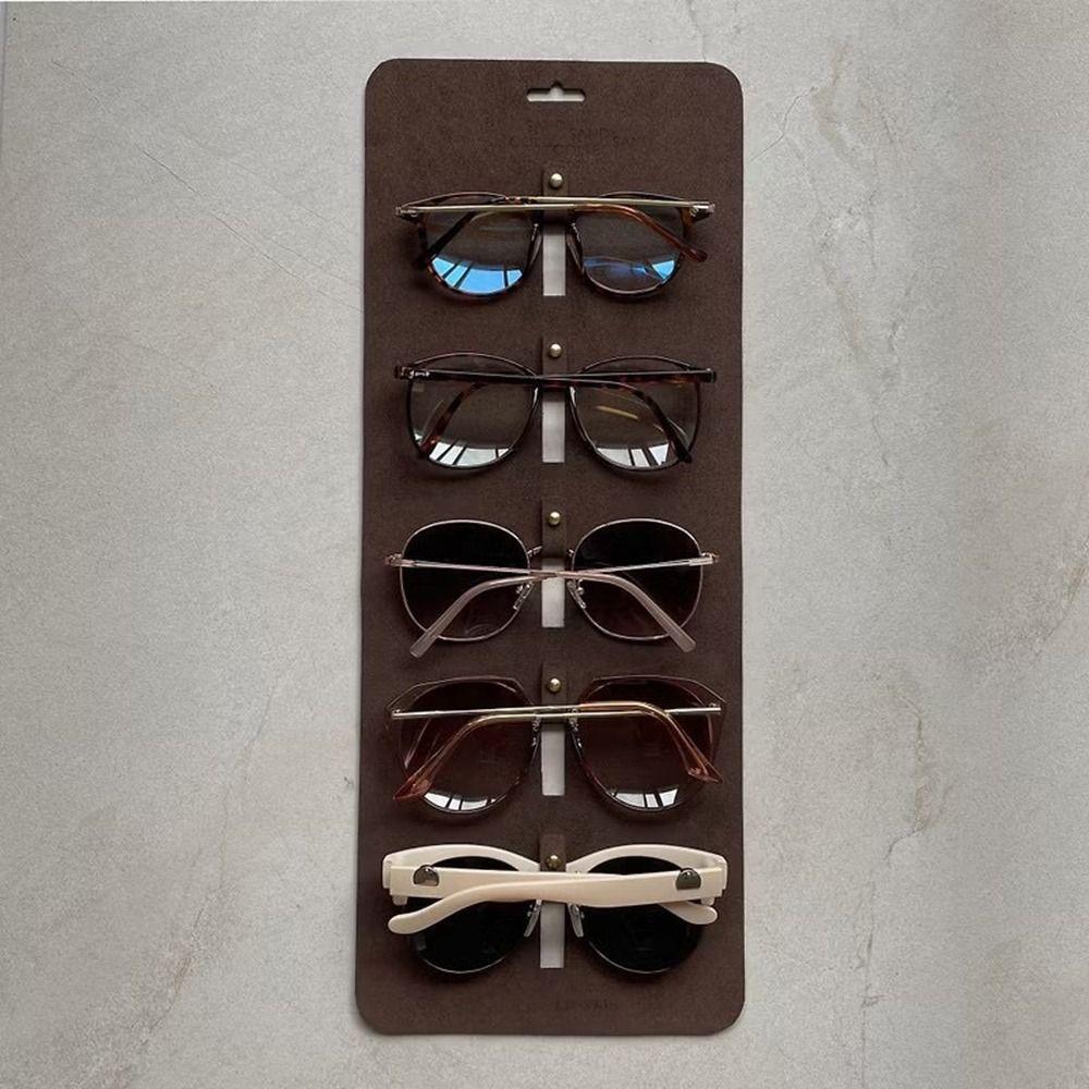 Wall Mounted Eyeglass Storage Hanging Bag 5-layer Eyeglasses Stand Holder Glasses Storage Display