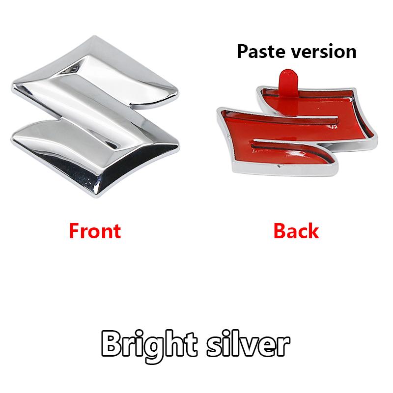 AAGP1 3D ABS Car Steering Wheel Center Emblem Badge Sticker Clip Replacement For Suzuki Swift Jimny Grand Vitara SX4 Alto Baleno Ignis