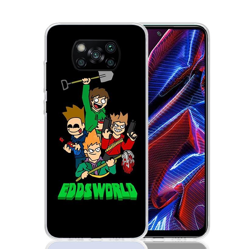 Anime Cartoon Eddsworld Phone Case For Xiaomi Poco F7 Ultra X7 X6 Pro X5 Redmi 15 15C 13 13C 12 12C 10 10A 10C 9 9A 9C 9T Shell