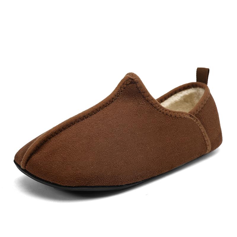 Winter Cotton Men Shoes Warm Slip on Lightweight Slippers Women Plush Bedroom Home Cotton Loafers Unisex Winter Warm Shoe