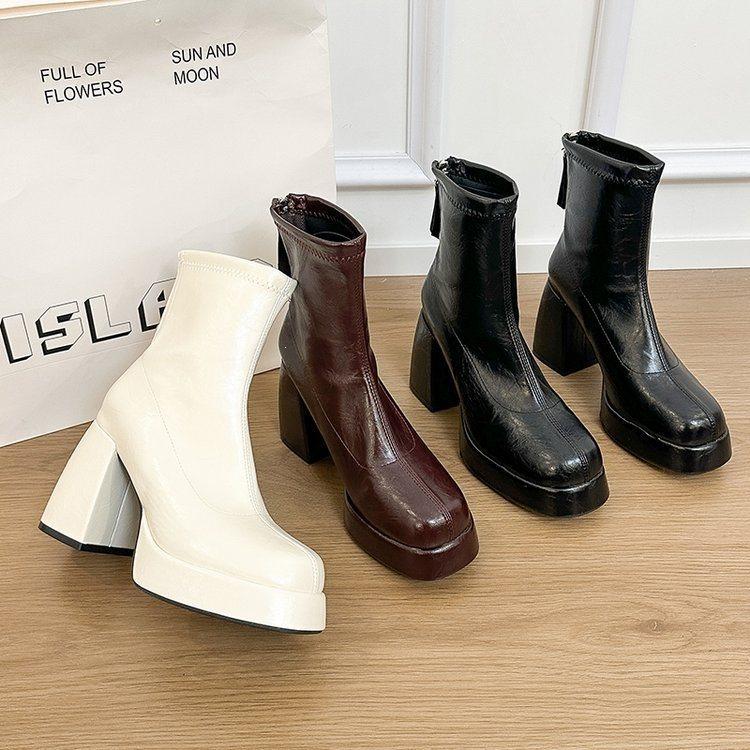 Autumn and winter short boots femininity small and fashion boots Martin boots fashion thick heel new small