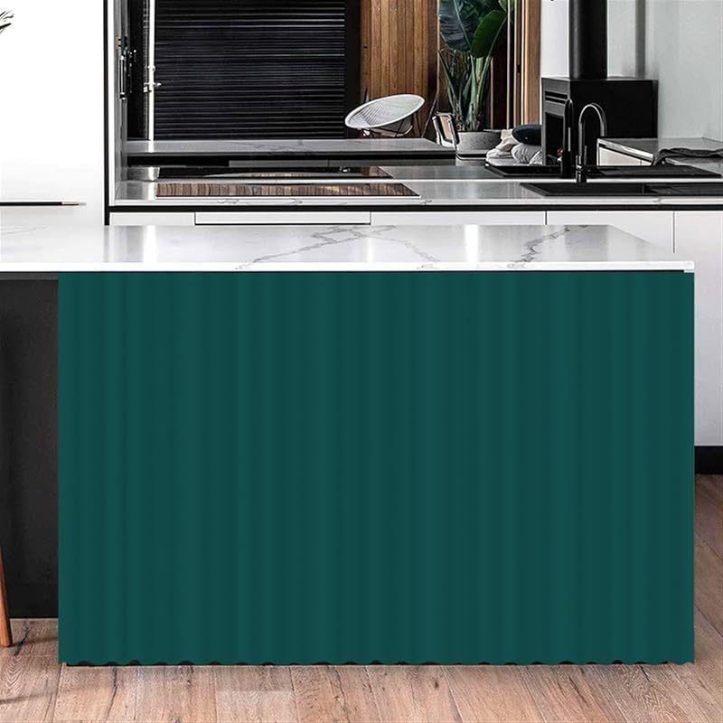 Cabinet Curtains for Shelves Privacy Closet Curtain Dust Proof Hook & Loop Under The Sink Curtain for Kitchen Storage Room Gray, 27.6" W x 35.4" L