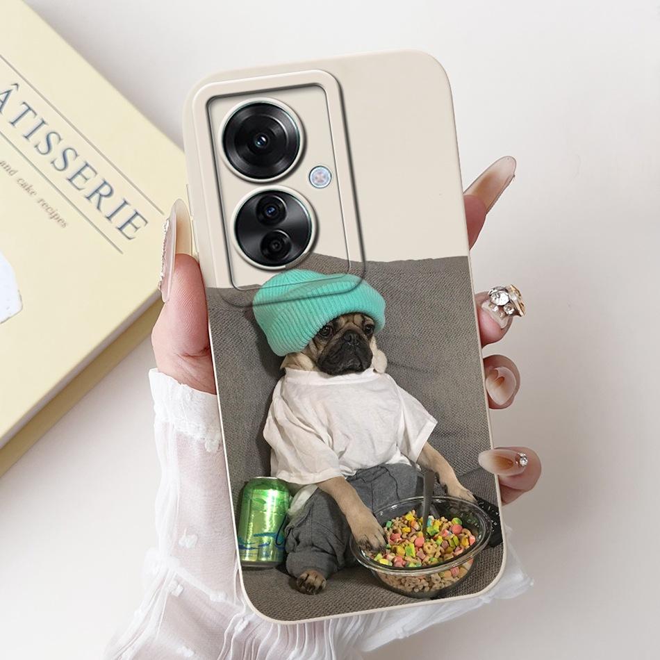 For OPPO Reno11 F 5G Case Reno 11F CPH2603 2024 Elegant Printing Camera Protective Shockproof Soft Silicone Phone Cases
