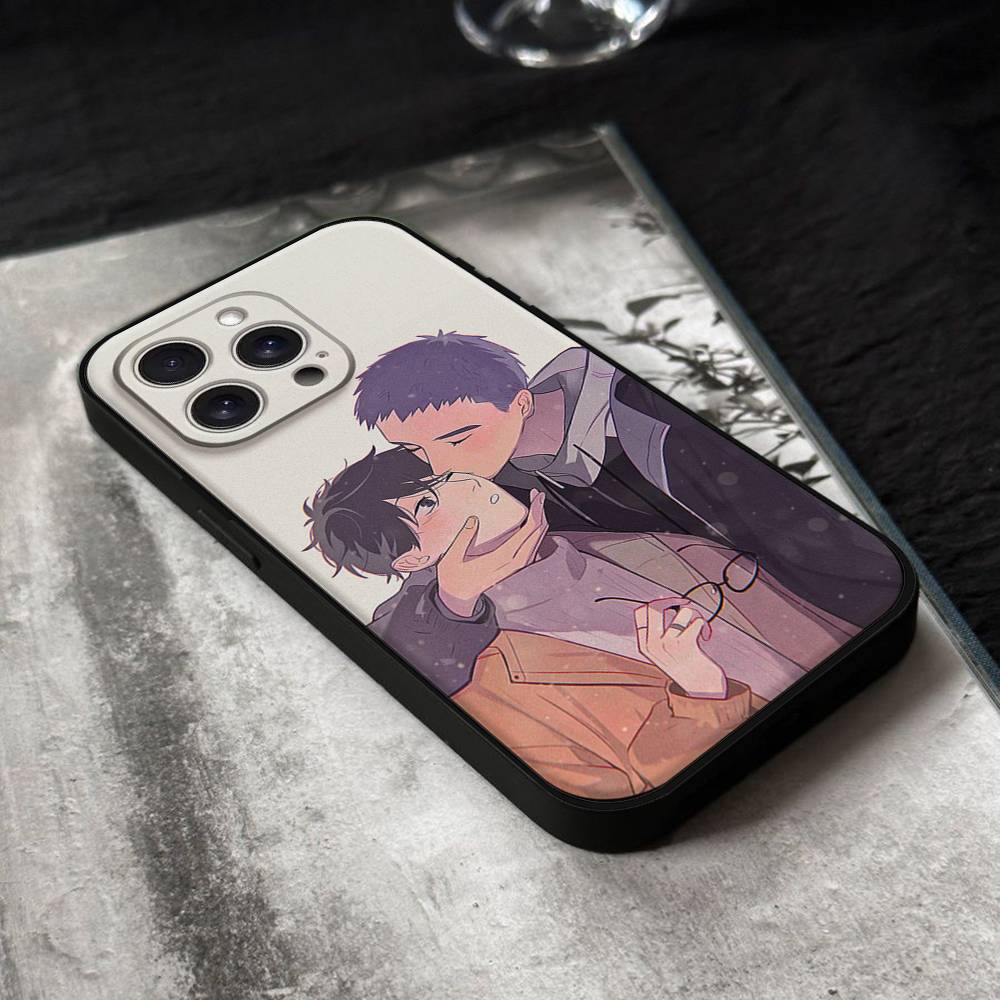 Here U Are Anime Phone Case For IPhone 17,16,15,14,13,12,11 Plus,Pro,Max,XR,XS,X,7,8 Plus,Mini Black Silicone Soft
