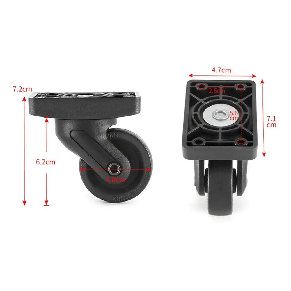 Black Luggage Universal Wheel Caster Replacement Trolley Suitcase Universal Wheel Repair Wear-resistant Suitcase Pulley