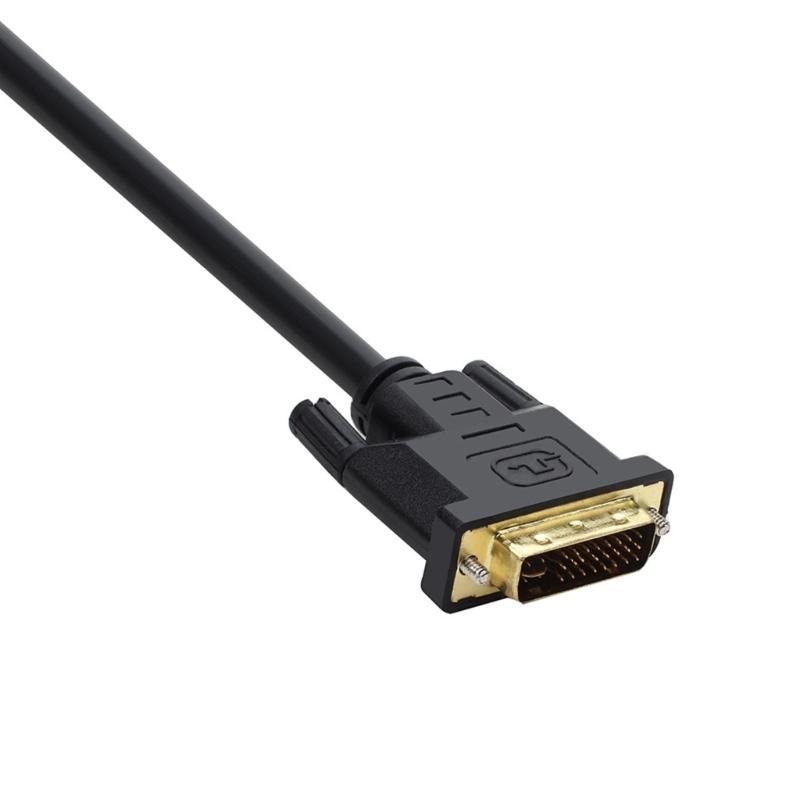DVI 24+5 Y Splitter Adapter Male To Female For Double Monitor Setups With 1080P High Clear Video Output for Homes,