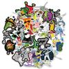 50 Creative Waterproof Graffiti Stickers for Cars, Refrigerators, Computers, Phones, and Water Bottles