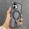 Heat Dissipation For Magsafe Magnetic Bracket Case For iPhone 17 Air 16 E 15 14 Plus 13 12 Pro Max 11 XR Breathable Stand Cover