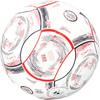 adidas Size 5 Soccer Ball PVC Unisex White Red Gray JN7303