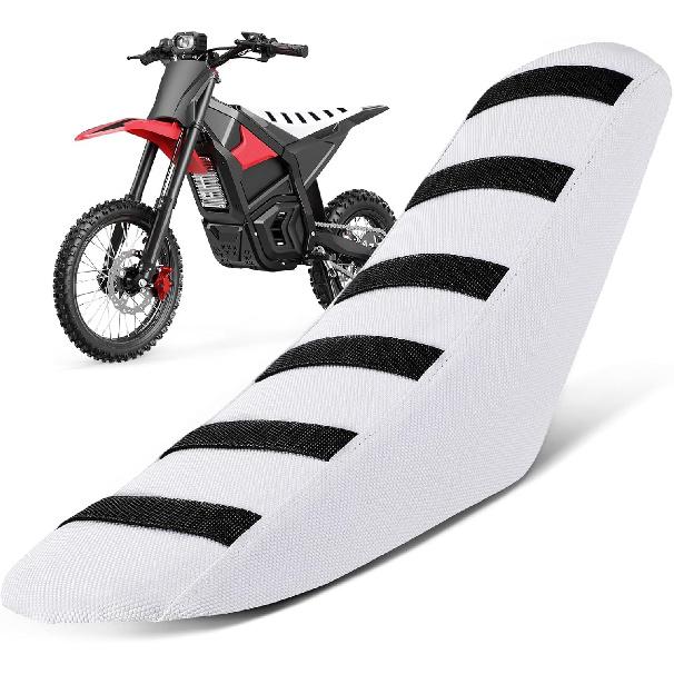 Dirt Bike Seat Cover Universal for KX 85 65 112 250 450 KLX 110 140 300R Motocross Off Road Pit Bike Green Non Slip Black Stripe/Gripper Soft/Water