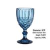 Vintage geprässter Rotweinglas - Elegantes dickes Glas für Hochzeiten & Dekoration
