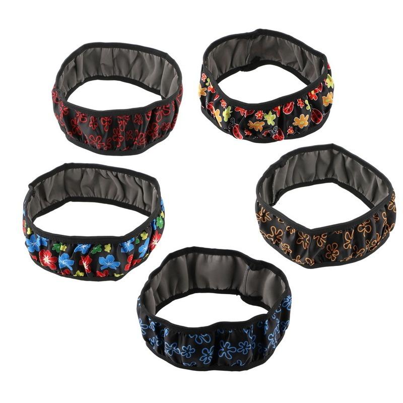 38cm Car Steering Wheel Cover Flowers Print Anti-slip Universal Auto Steering Wheel Protector Interior Accessories