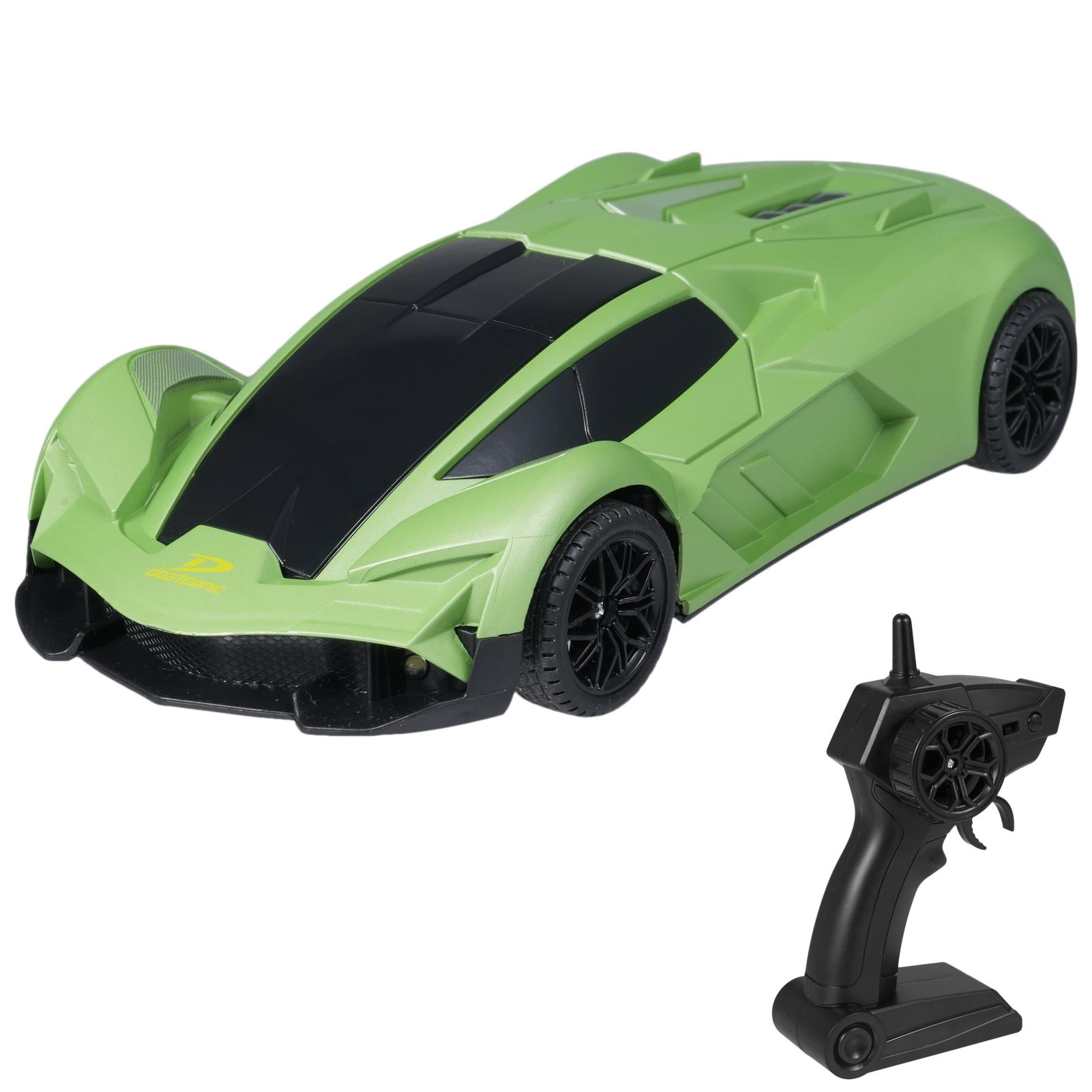 

Remote Control Car, 2.4GHz 1:20 Scale 4WD Racing Toy with LED Lights Drifting Tires, Rechargeable Model Vehicle for 1xBattery зелёный