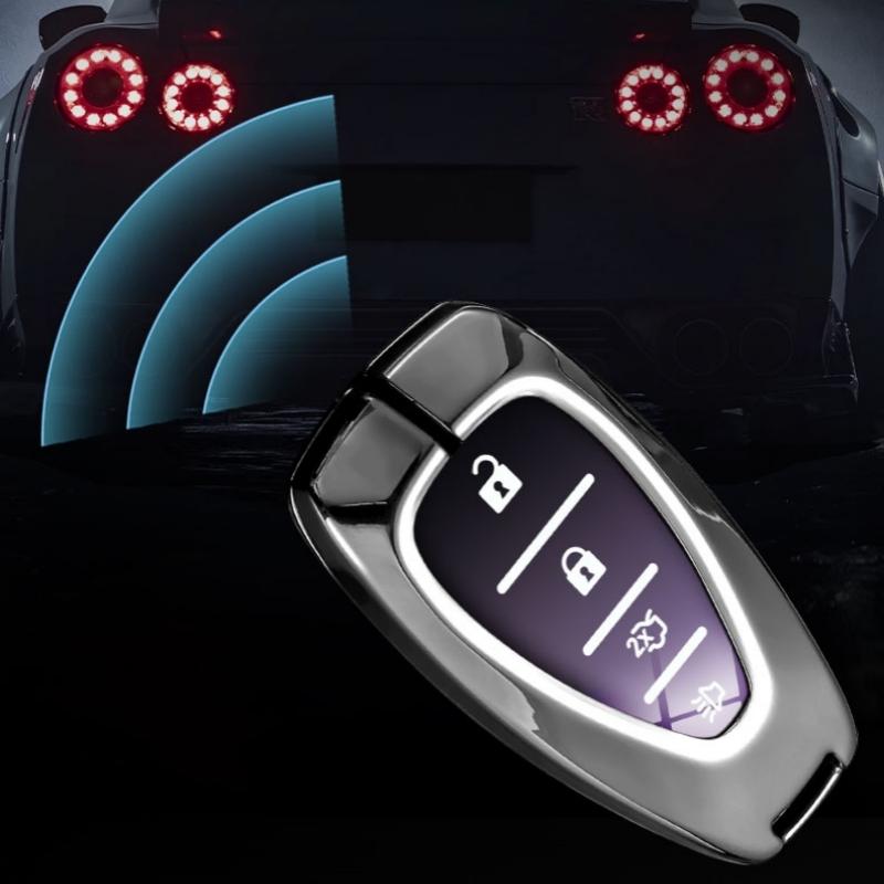 Zinc Alloy Car Flip Key Case Cover Shell Bag For Chevrolet Cruze Aveo Trax Sail Malibu Captiva Prism Spark Protector Accessories