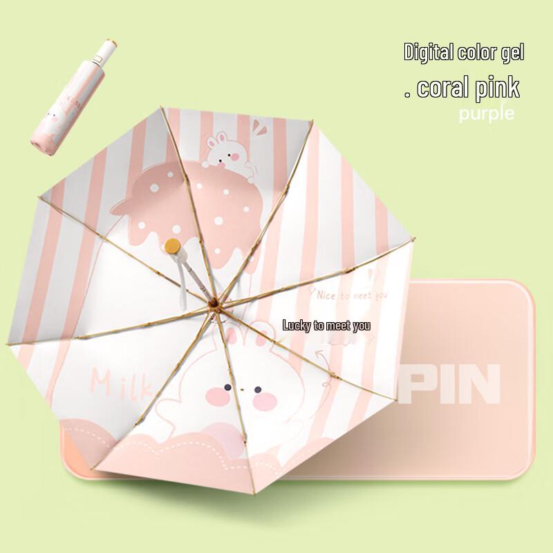 Nanqiao Automatic Illustration Rain/Sun Umbrella