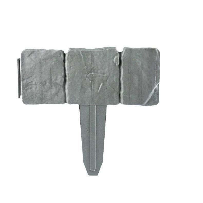 

20/10pcs Plastic Garden Edging Border, Imitation Stone Fence Panels, Patio Outdoor Barrier