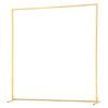 VEVOR Arch Backdrop Stand, 2 X 2 M, Stable Structure, Easy Assembly, Square Gold Metal Arch Backdrop Stand for Wedding, Birthday Party, Graduation