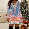 Women Plus Size Long Sleeve V Neck Crisscross Hollow Bodycon Mini Party Night Attire Dress