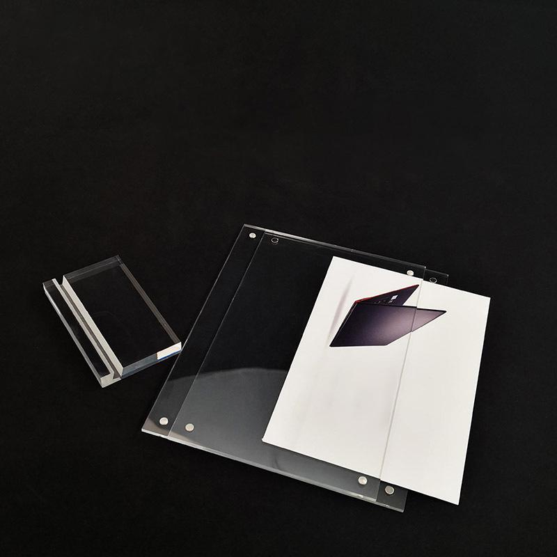 Acrylic Desktop Display Frame Transparent Photo Frame Poster Display Stand Postcard Certificates Price Tags Display Frame